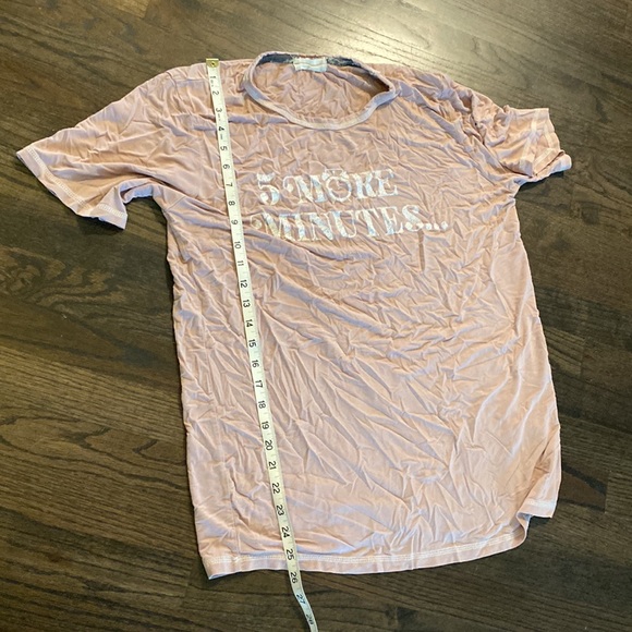 Altar’d State Pink T Shirt 5 More Minutes Small S EUC - Picture 5 of 7
